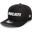 cappellino-curvo-nero-snapback-9fifty-ripstop-di-ducati-motor-motogp-di-new-era