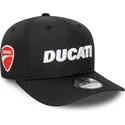 cappellino-curvo-nero-snapback-9fifty-ripstop-di-ducati-motor-motogp-di-new-era