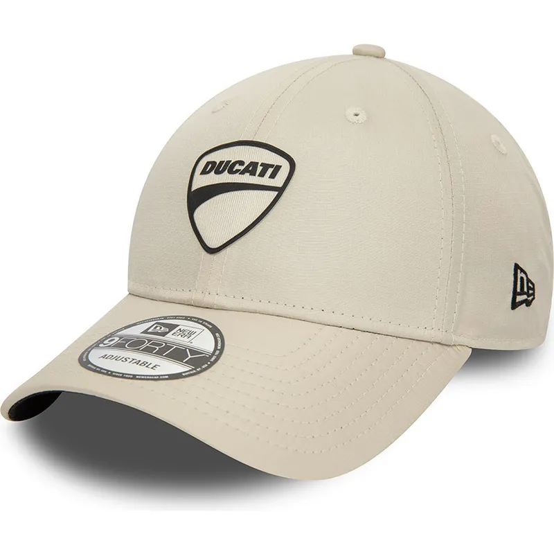 cappelli-curva-beige-cinghia-regolabile-9forty-ripstop-dei-ducati-motor-motogp-di-new-era