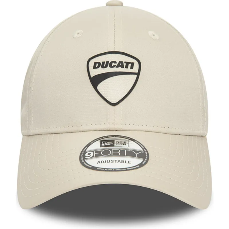 cappelli-curva-beige-cinghia-regolabile-9forty-ripstop-dei-ducati-motor-motogp-di-new-era