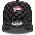 cappelli-curva-nero-snapback-9forty-a-frame-all-over-print-check-dei-ducati-motor-motogp-di-new-era