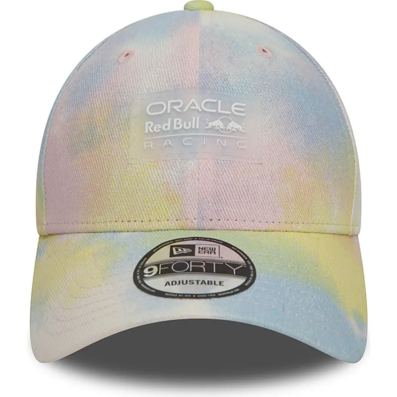 cappellino-visiera-curva-multicolore-snapback-9forty-tie-dye-denim-di-red-bull-racing-formula-1-di-new-era