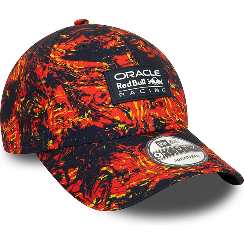 cappelli-curva-rosso-cinghia-regolabile-9forty-all-over-print-dei-red-bull-racing-formula-1-di-new-era