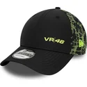 cappellino-nero-snapback-9forty-poly-print-di-valentino-rossi-vr46-motogp-di-new-era