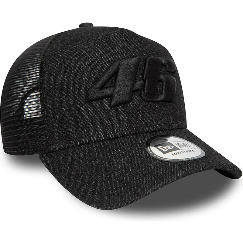 cappelli-curva-nero-snapback-9forty-a-frame-denim-dei-valentino-rossi-vr46-motogp-di-new-era