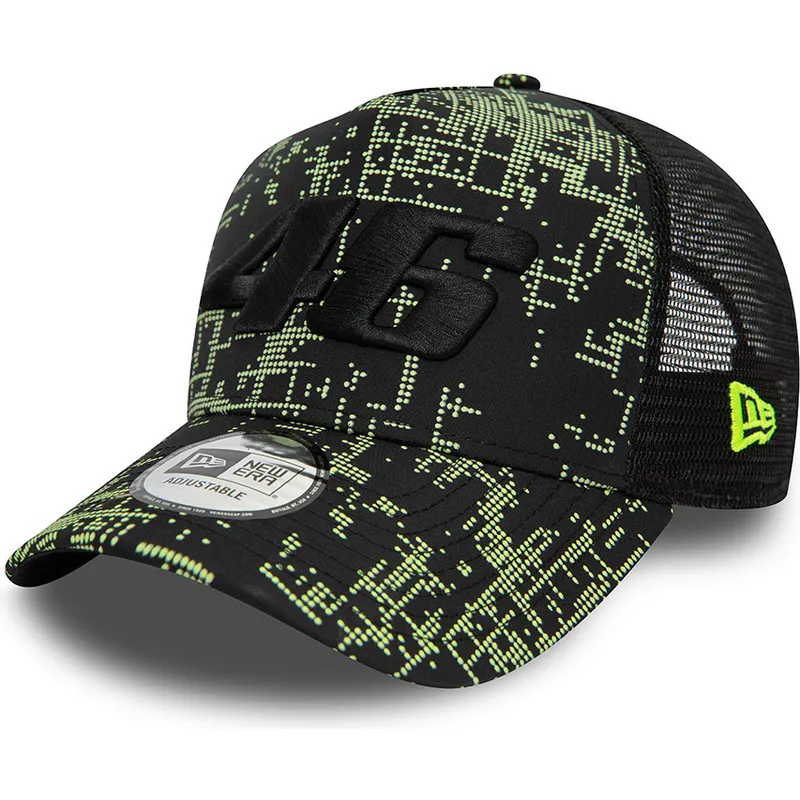cappelli-curva-nero-snapback-9forty-a-frame-poly-print-dei-valentino-rossi-vr46-motogp-di-new-era