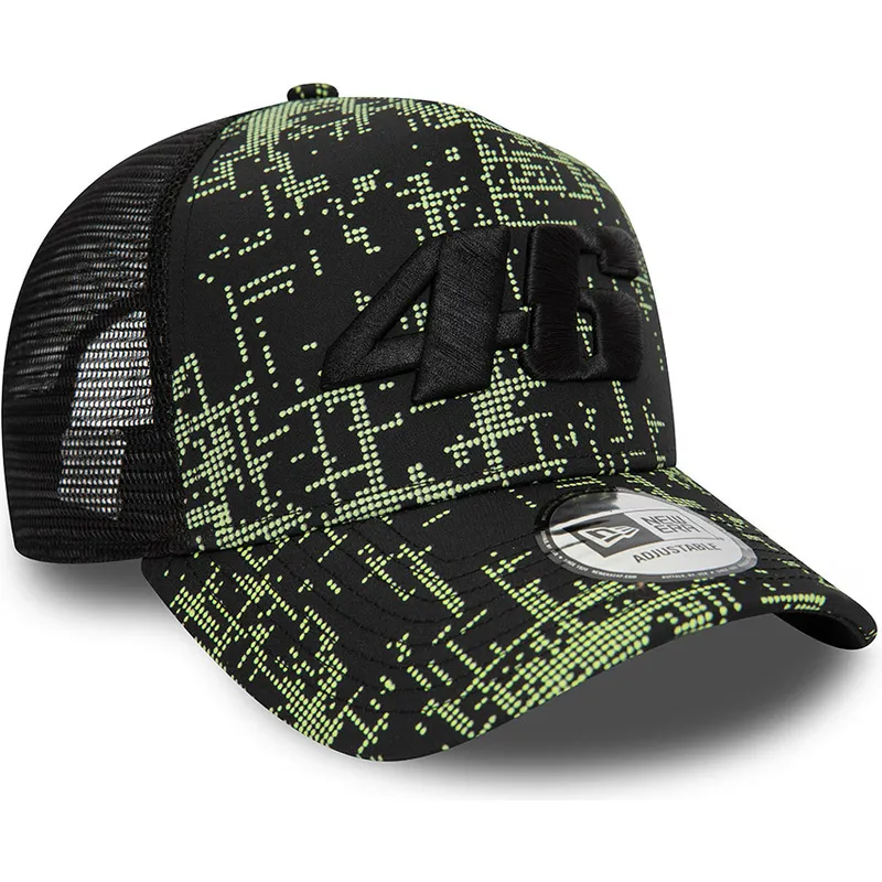 cappelli-curva-nero-snapback-9forty-a-frame-poly-print-dei-valentino-rossi-vr46-motogp-di-new-era