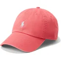 cappellino-curvo-rosso-chiaro-regolabile-con-logo-bianco-cotton-chino-classic-sport-di-polo-ralph-lauren
