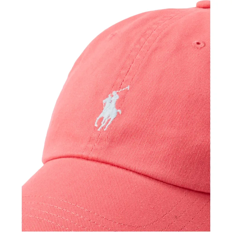 cappelli-curva-rosso-cinghia-regolabile-di-polo-ralph-lauren