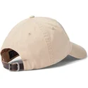 polo-ralph-lauren-curved-brim-big-pony-chino-classic-sport-beige-adjustable-cap-with-beige-logo