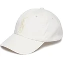 cappello-curvo-beige-chiaro-regolabile-con-logo-beige-big-pony-chino-classic-sport-di-polo-ralph-lauren