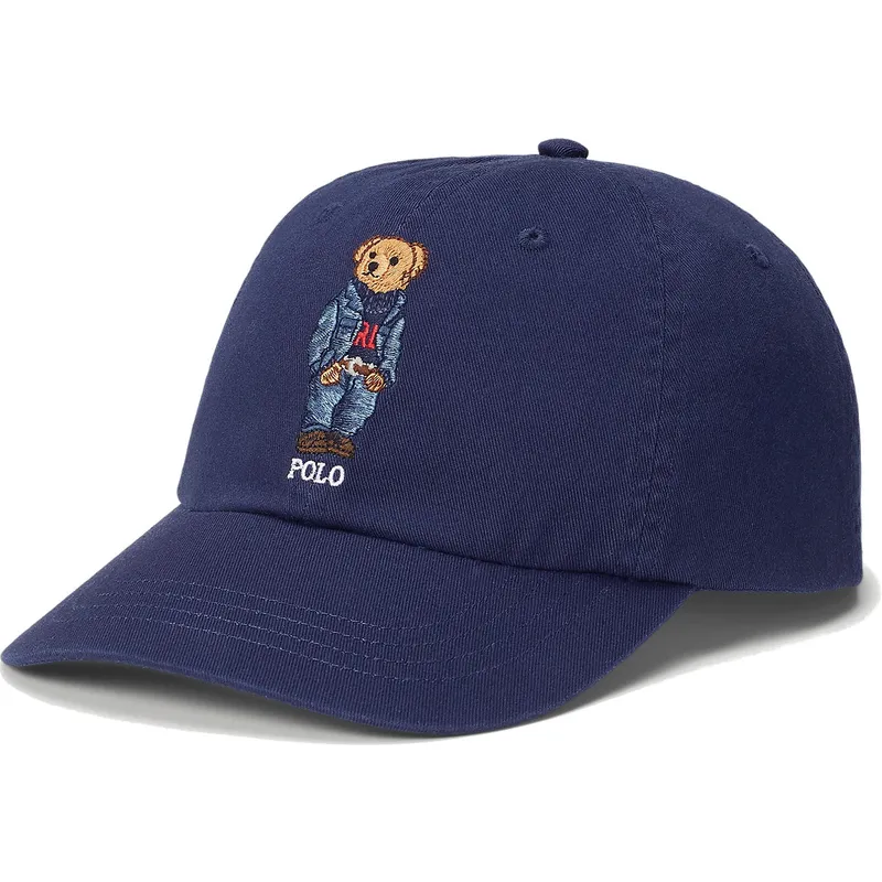 cappelli-curva-blu-marino-cinghia-regolabile-di-polo-ralph-lauren