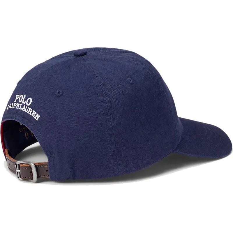 cappelli-curva-blu-marino-cinghia-regolabile-di-polo-ralph-lauren