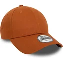 cappellino-curvo-marrone-regolabile-9forty-essential-di-new-era
