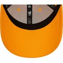 cappello-curvo-arancione-regolabile-con-logo-nero-9forty-league-essential-dei-new-york-yankees-mlb-di-new-era