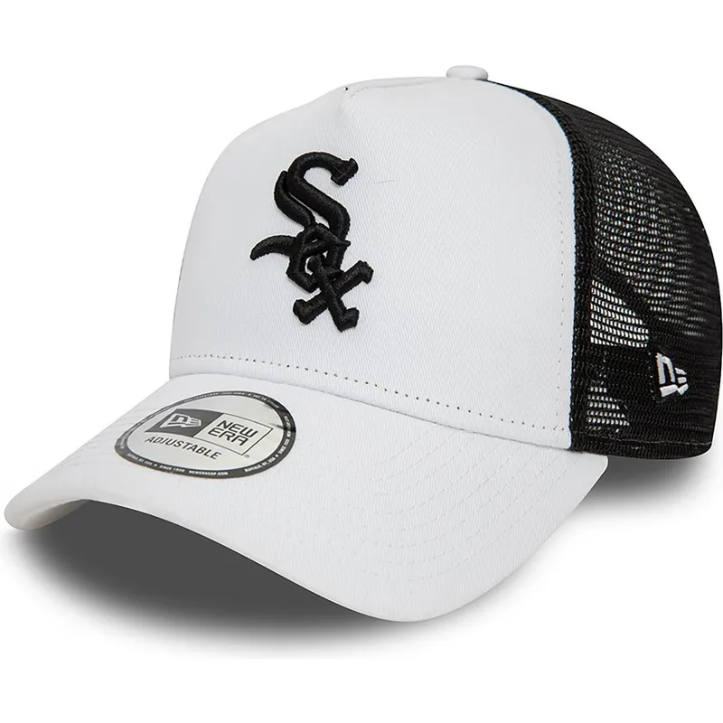 cappelli-curva-bianco-snapback-a-frame-league-essential-dei-chicago-white-sox-mlb-di-new-era
