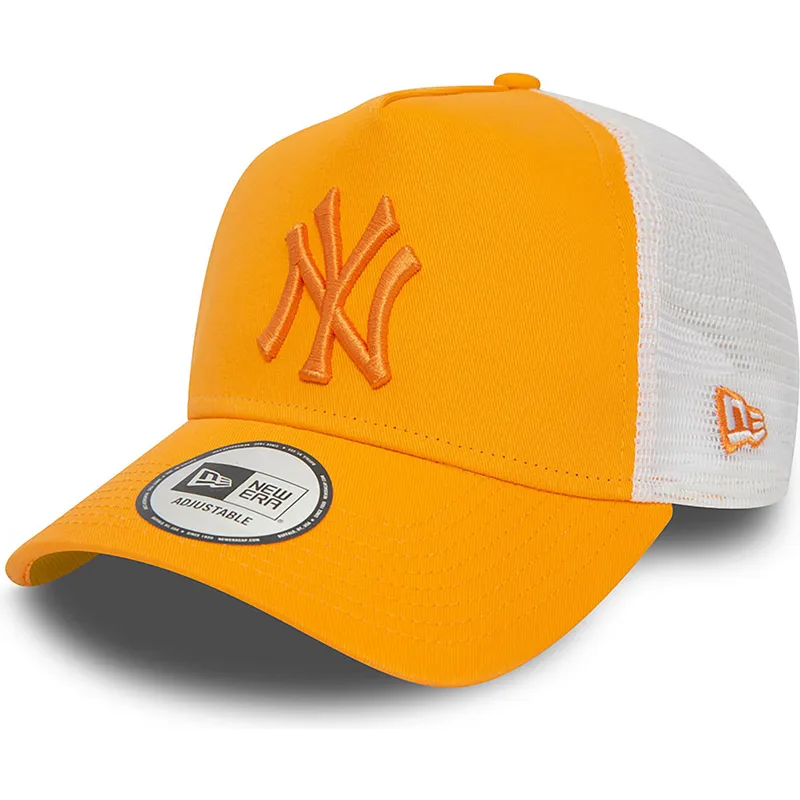 cappelli-curva-arancia-snapback-a-frame-league-essential-dei-new-york-yankees-mlb-di-new-era