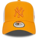 cappelli-curva-arancia-snapback-a-frame-league-essential-dei-new-york-yankees-mlb-di-new-era