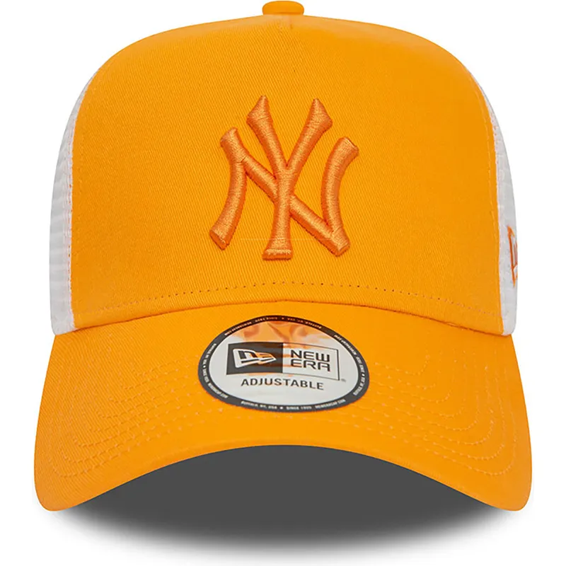 cappelli-curva-arancia-snapback-a-frame-league-essential-dei-new-york-yankees-mlb-di-new-era