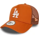 cappelli-curva-marrone-snapback-a-frame-league-essential-dei-los-angeles-dodgers-mlb-di-new-era