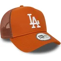cappelli-curva-marrone-snapback-a-frame-league-essential-dei-los-angeles-dodgers-mlb-di-new-era