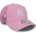 cappelli-curva-rosa-snapback-a-frame-league-essential-dei-new-york-yankees-mlb-di-new-era