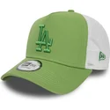 cappelli-curva-verde-snapback-a-frame-league-essential-dei-los-angeles-dodgers-mlb-di-new-era