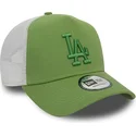 cappellino-trucker-verde-e-bianco-con-logo-verde-a-frame-league-essential-dei-los-angeles-dodgers-mlb-di-new-era
