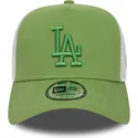 cappellino-trucker-verde-e-bianco-con-logo-verde-a-frame-league-essential-dei-los-angeles-dodgers-mlb-di-new-era