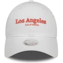cappellino-bianco-regolabile-da-donna-9twenty-wordmark-di-los-angeles-california-di-new-era