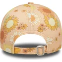 cappelli-curva-arancia-cinghia-regolabile-9forty-floral-all-over-print-dei-new-york-yankees-mlb-di-new-era