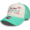 cappelli-curva-verde-snapback-a-frame-foam-front-dei-miami-surf-club-florida-di-new-era