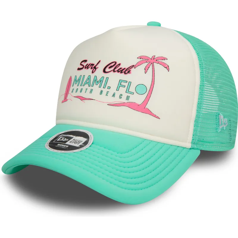 cappelli-curva-verde-snapback-a-frame-foam-front-dei-miami-surf-club-florida-di-new-era cappelli-curva-verde-snapback-a-frame-foam-front-dei-miami-surf-club-florida-di-new-era
