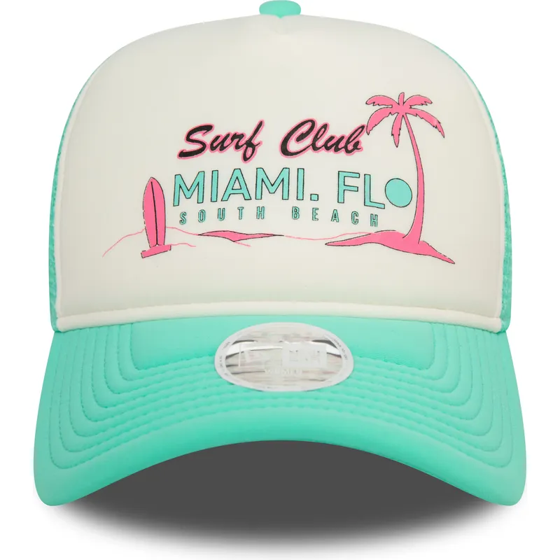 cappelli-curva-verde-snapback-a-frame-foam-front-dei-miami-surf-club-florida-di-new-era cappelli-curva-verde-snapback-a-frame-foam-front-dei-miami-surf-club-florida-di-new-era