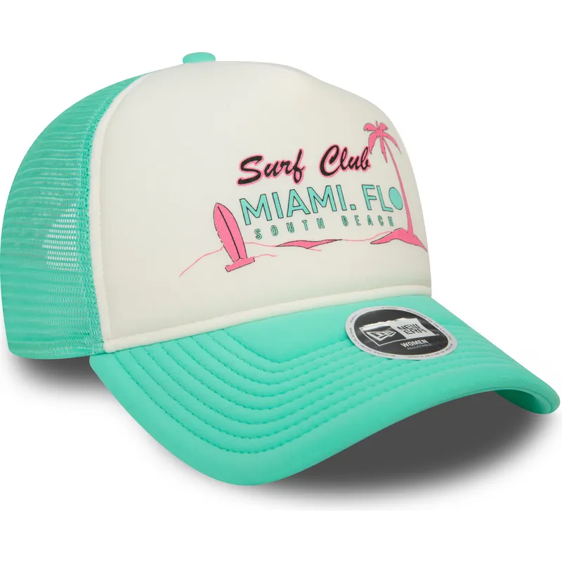 cappelli-curva-verde-snapback-a-frame-foam-front-dei-miami-surf-club-florida-di-new-era cappelli-curva-verde-snapback-a-frame-foam-front-dei-miami-surf-club-florida-di-new-era