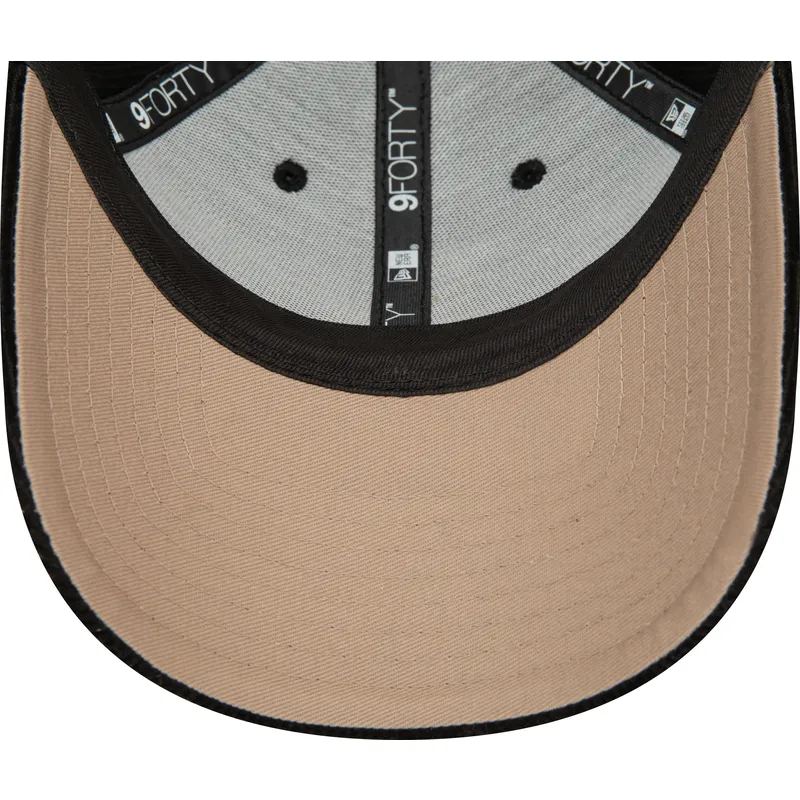cappelli-curva-nero-cinghia-regolabile-9forty-cord-dei-los-angeles-dodgers-mlb-di-new-era
