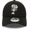 cappellino-curvo-nero-regolabile-9forty-minor-league-dei-lansing-lugnuts-milb-di-new-era