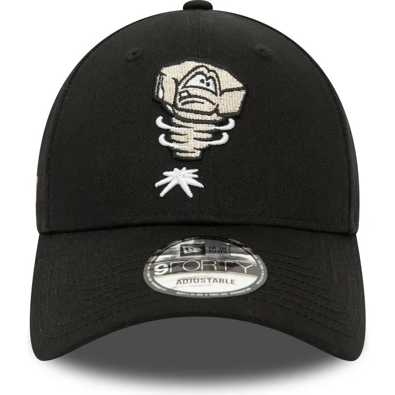 cappellino-nero-curvo-regolabile-9forty-minor-league-dei-lansing-lugnuts-milb-di-new-era