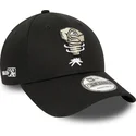 cappellino-curvo-nero-regolabile-9forty-minor-league-dei-lansing-lugnuts-milb-di-new-era