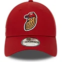 cappelli-curva-rosso-cinghia-regolabile-9forty-minor-league-dei-modesto-nuts-milb-di-new-era