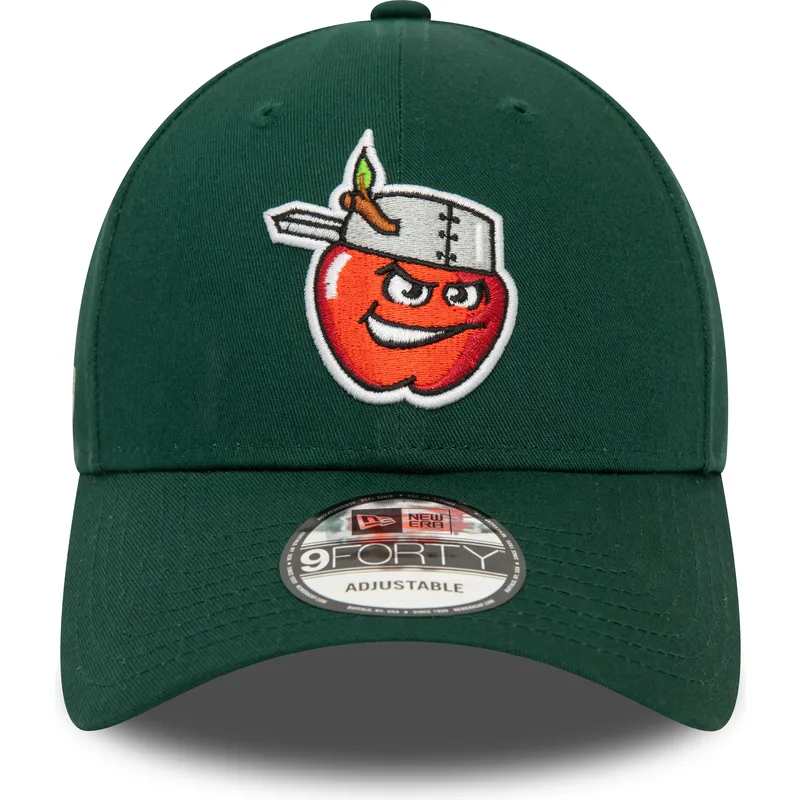 cappelli-curva-verde-cinghia-regolabile-9forty-minor-league-dei-fort-wayne-tincaps-milb-di-new-era