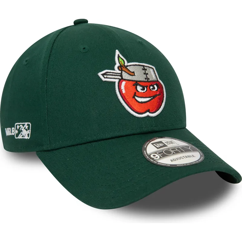 cappelli-curva-verde-cinghia-regolabile-9forty-minor-league-dei-fort-wayne-tincaps-milb-di-new-era