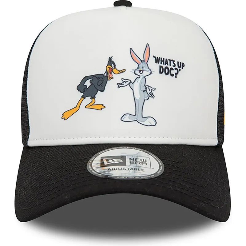 cappelli-curva-nero-snapback-a-frame-character-dei-bugs-bunny-y-pato-lucas-looney-tunes-di-new-era