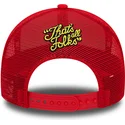 cappelli-curva-rosso-snapback-a-frame-character-dei-pato-lucas-y-porky-pig-looney-tunes-di-new-era