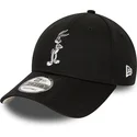 cappellino-curvo-nero-regolabile-9forty-character-di-bugs-bunny-looney-tunes-di-new-era