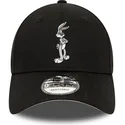 cappellino-curvo-nero-regolabile-9forty-character-di-bugs-bunny-looney-tunes-di-new-era