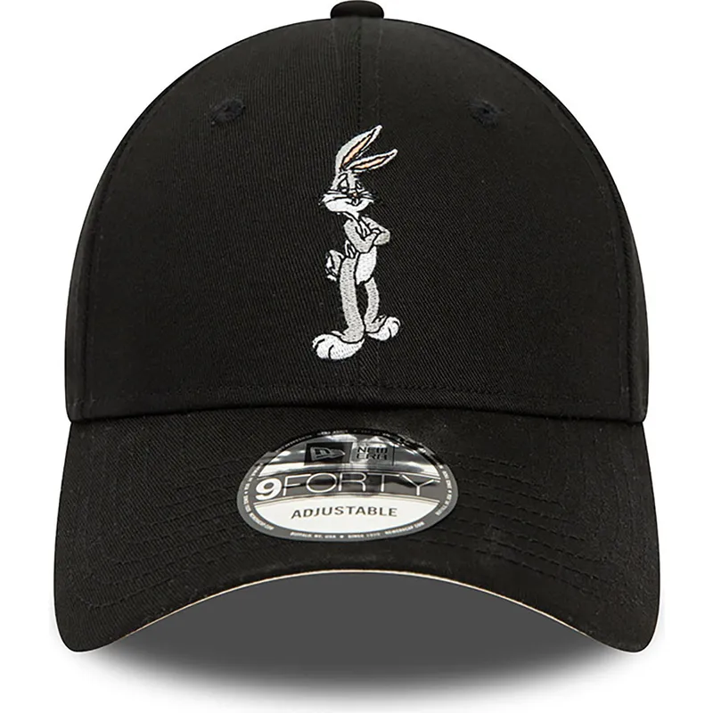 cappelli-curva-nero-cinghia-regolabile-9forty-character-dei-bugs-bunny-looney-tunes-di-new-era