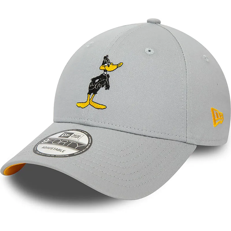 cappelli-curva-grigio-cinghia-regolabile-9forty-character-dei-pato-lucas-looney-tunes-di-new-era