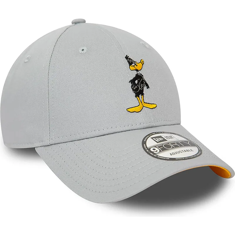 cappelli-curva-grigio-cinghia-regolabile-9forty-character-dei-pato-lucas-looney-tunes-di-new-era
