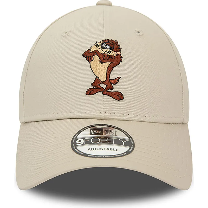 cappelli-curva-beige-cinghia-regolabile-9forty-character-de-diablo-dei-tasmania-looney-tunes-di-new-era